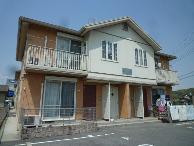 倉敷市笹沖のアパートの外観