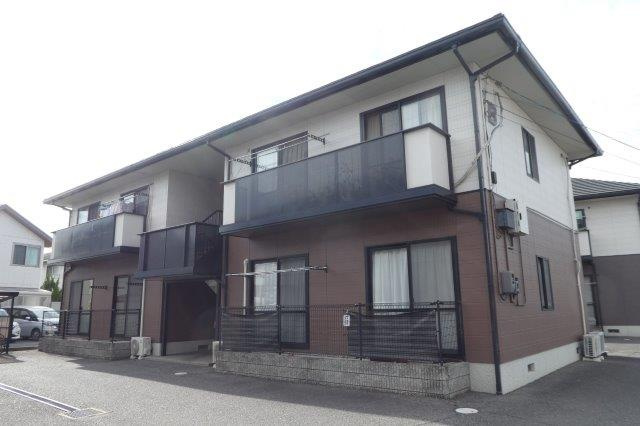 倉敷市笹沖のアパートの外観
