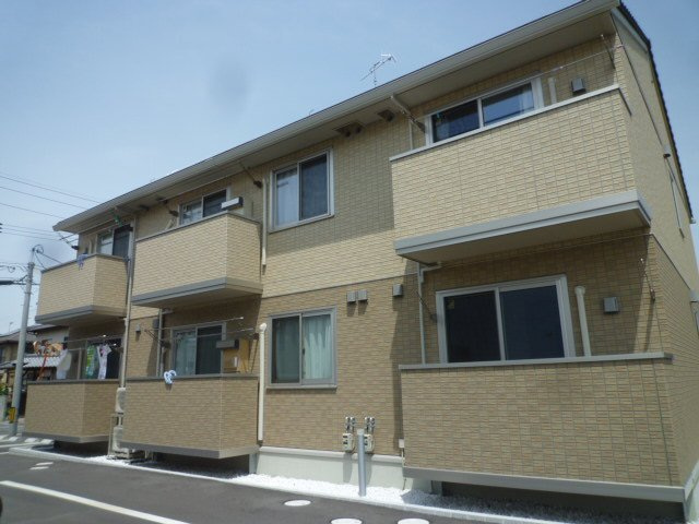 倉敷市福田町古新田のアパートの外観