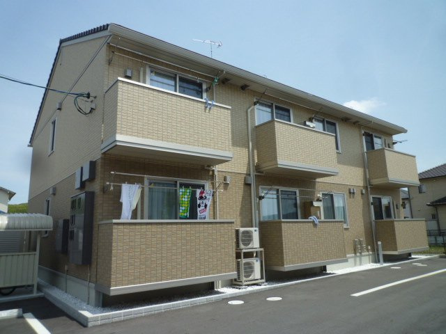倉敷市福田町古新田のアパートの外観