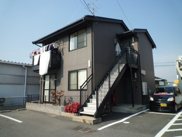 倉敷市笹沖のアパートの外観