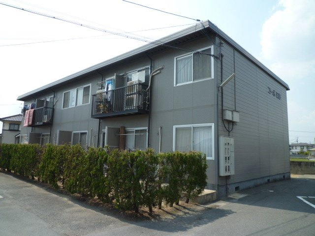 倉敷市福田町古新田のアパートの外観