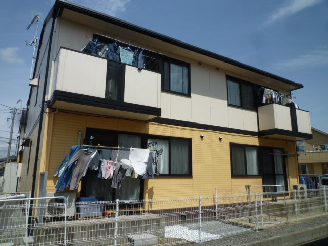 倉敷市福田町古新田のアパートの外観