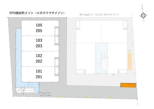 【区画図】EPO諏訪町メゾン