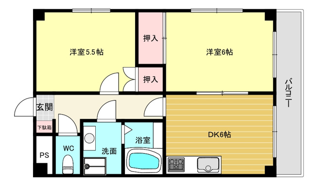 【間取り】 | サニーサイドビル