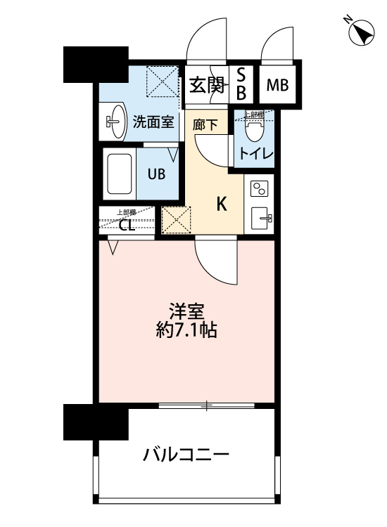 サヴォイラクアティック　7階の間取り