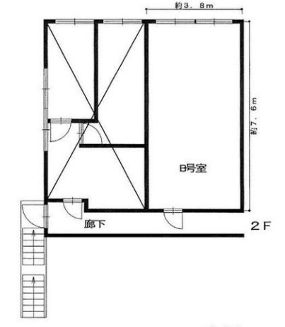 近江八幡市安土町下豊浦の店舗事務所の間取り