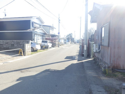 【前面道路含む現地写真】 | 大館市比内町扇田字町後16-4・売地