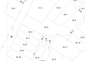 【土地図】 | 大館市比内町扇田字町後16-4・売地