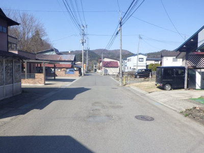 【前面道路含む現地写真】 | 大館市比内町扇田字町後16-4・売地