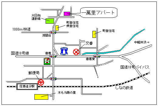 ひとり占めの大空間の地図