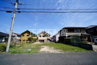 【外観】 | 真備町市場の56坪の整形地の宅地です。南側が６m道路になっているので、日当たりの心配はありません。また、ここは水害の被害にあっていませんので、安心いただけます。