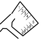 平井駐車場の区画図