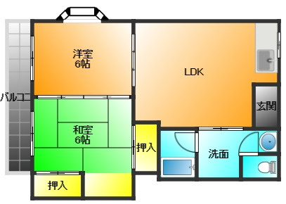 シャロム大善寺の間取り