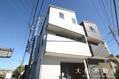 【外観】 | 座間市さがみ野３丁目　新築戸建て　全3棟　【仲介手数料無料】 | 建物完成しました！！内見可能です♪