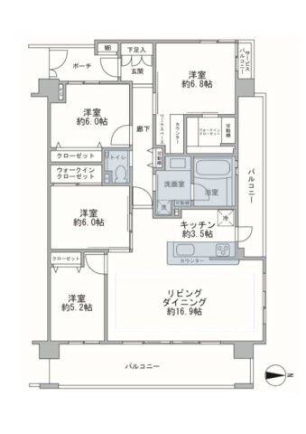 JR南武線「武蔵新城」クレストフォルム日吉レインボーズヒルサウスコート棟の画像