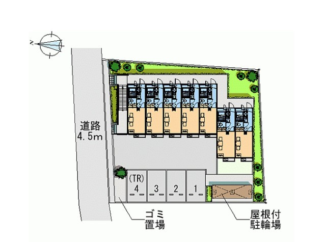 レオパレスクレストの区画図