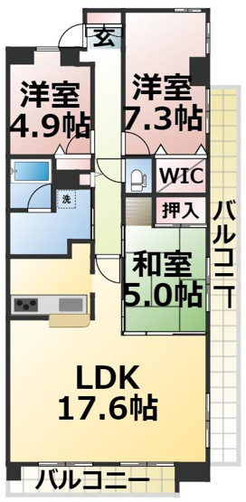【間取り】 | ロータリー春岡