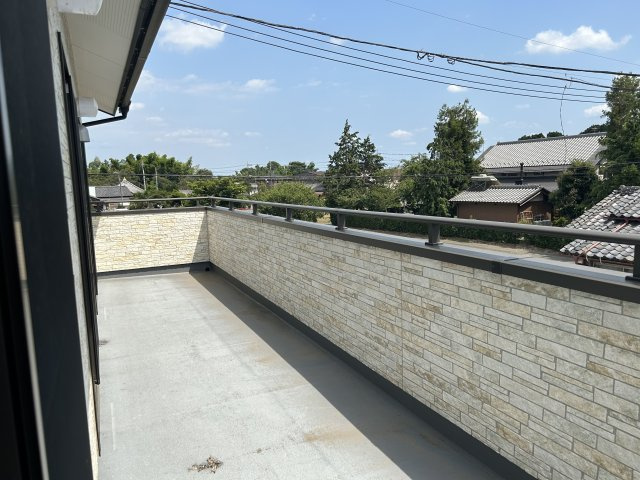 日向町　建売住宅のバルコニー