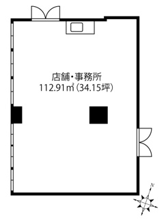 【間取り】 | メゾン松濤　２部屋一括 | 201号室間取りです
