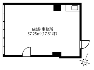 【間取り】 | メゾン松濤　２部屋一括 | 202号室間取りです