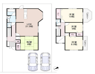 【間取り】 | 川西市丸山台２丁目中古戸建 | ゆったりとした４LDKの 間取りです♪ファミリー様におすすめです！