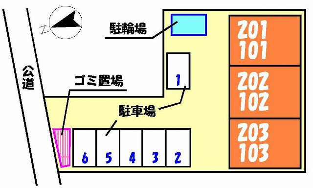 スプリング・ウインドの駐車場