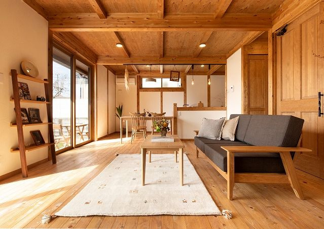 都城市蔵原町の新築一戸建の居間・リビング