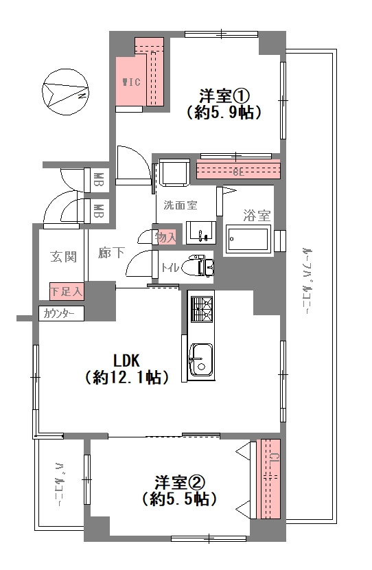 【間取り】の画像