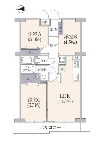 JR南武線「武蔵中原」コスモ武蔵中原 の画像