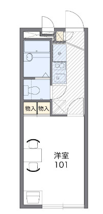 レオパレスオアシスの間取り|画像2