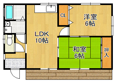 岩崎貸家の間取り