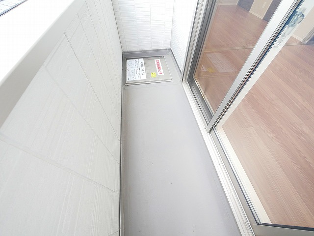 D-ROOMホクレアのバルコニー|外からの目が気にならないバルコニーで洗濯物が干せます