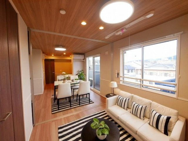 D-ROOMホクレアの居間・リビング|CGで家具等を配置したもので家具等は含まれません。