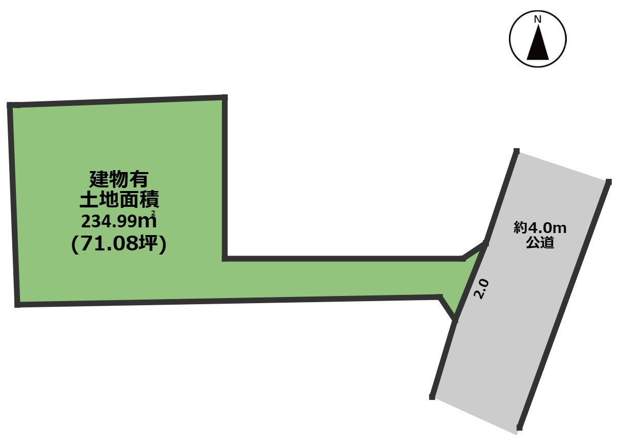 知多市にしの台1丁目の区画図