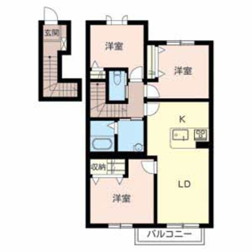 MASTCOURT加古川南Aの間取り