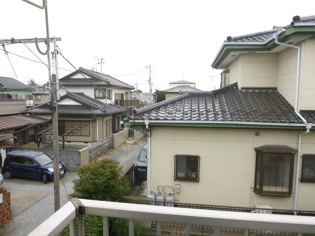 住宅街が広がる眺望です