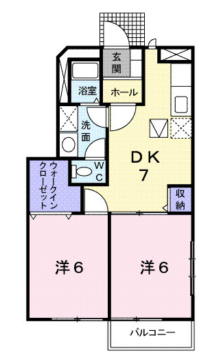 エスト・ヴィラⅡの間取り