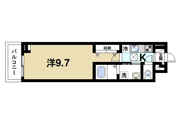 ウエストメゾン北袋Ⅰの間取り