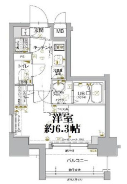 大阪市中央区瓦屋町１丁目の賃貸マンションの内装