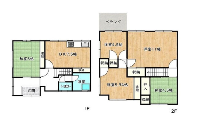 【間取り】 | 姫路市勝原区宮田／中古戸建