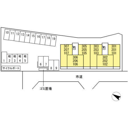 ボナール ゆうの区画図