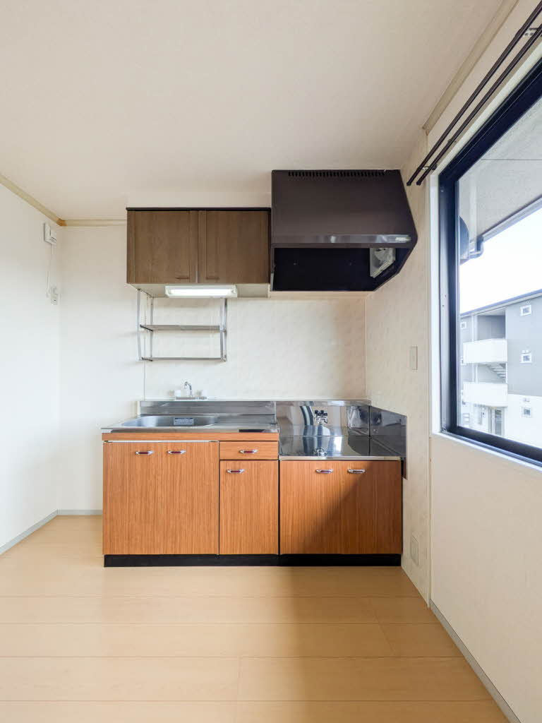 熊本市南区平田２丁目のアパートのキッチン