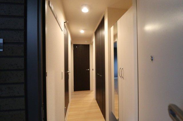 熊本市南区御幸西３丁目のアパートの玄関