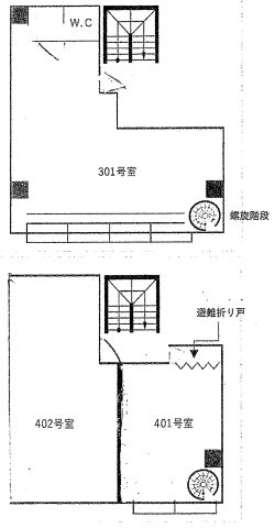 Aビル(アートビル)の間取り