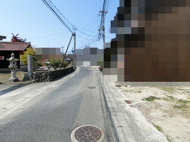 米子市灘町売地の前面道路含む現地写真