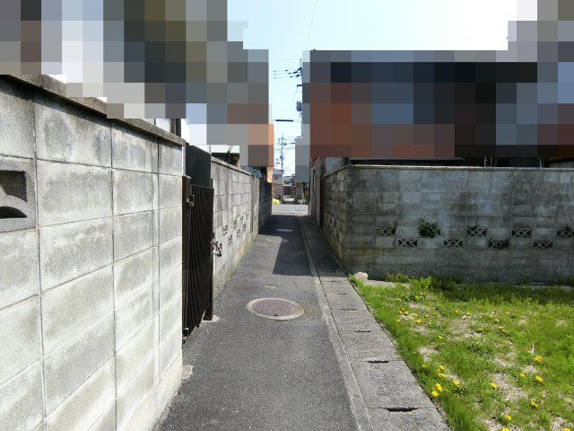 米子市灘町売地の前面道路含む現地写真
