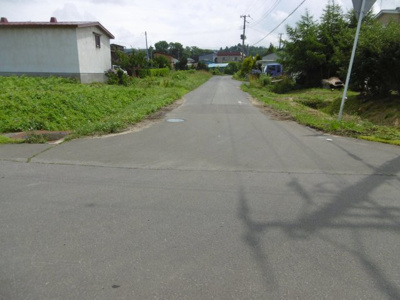 【前面道路含む現地写真】 | 黒石市高館　土地