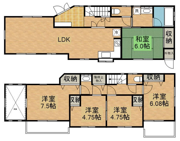 【間取り】 | 宿郷3丁目一戸建て