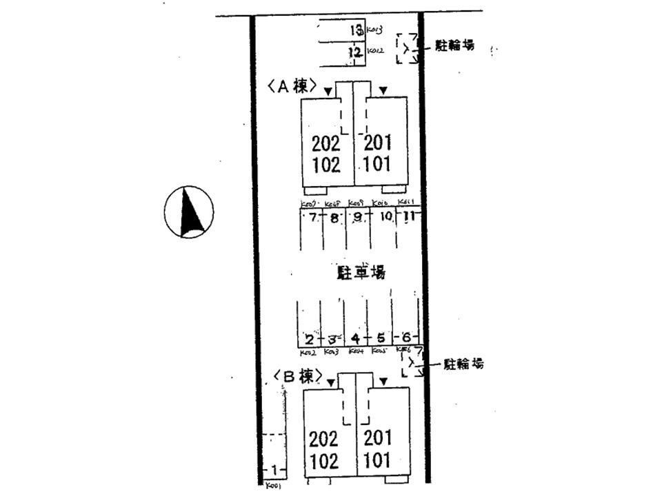 シャイン・スクエアＢの区画図